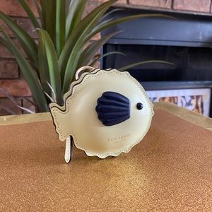 Kate Spade puffy fish coin purse